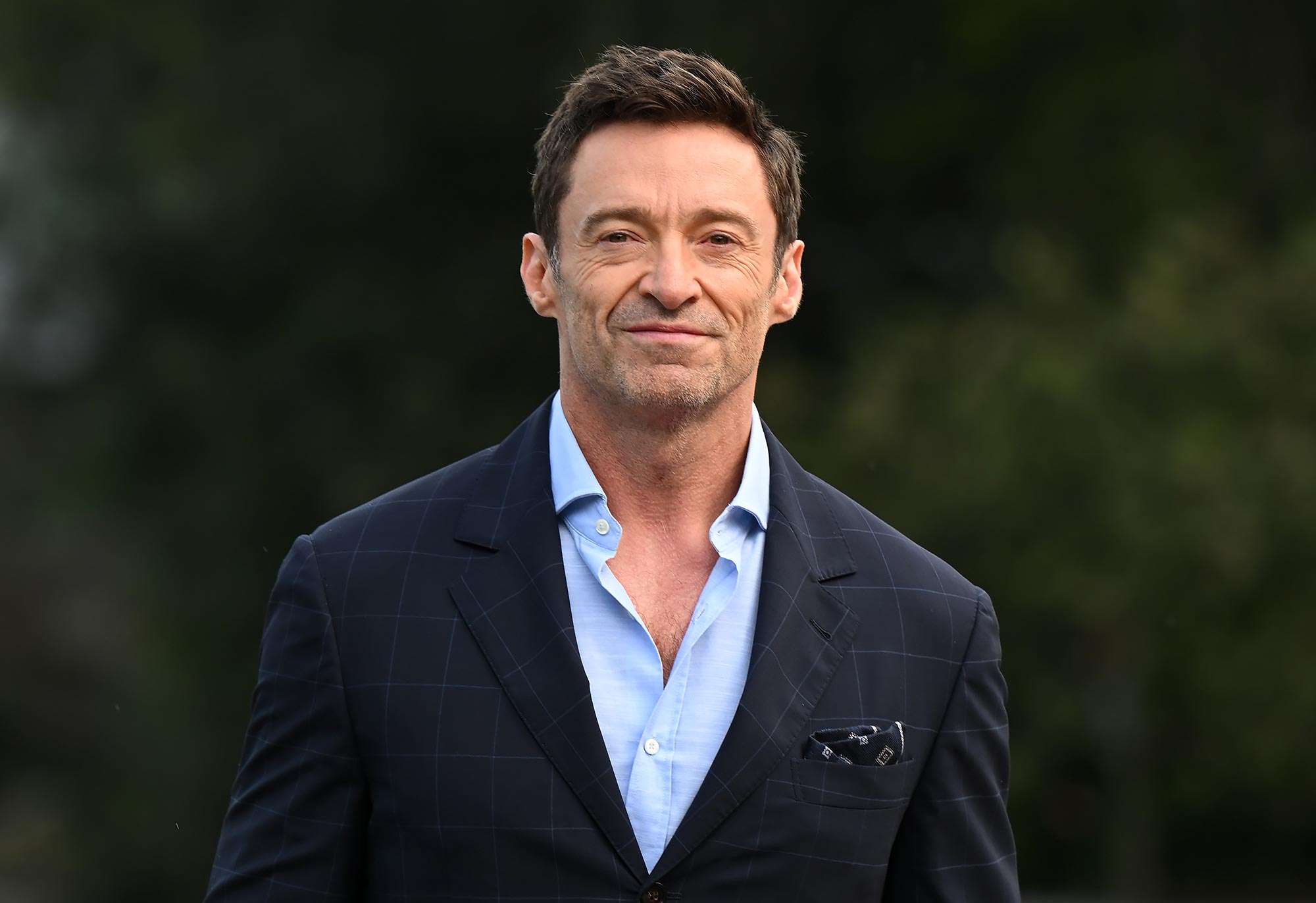 Hugh Jackman Practices Self-Care With Rose Gold Eye Masks: ‘This Is 55’